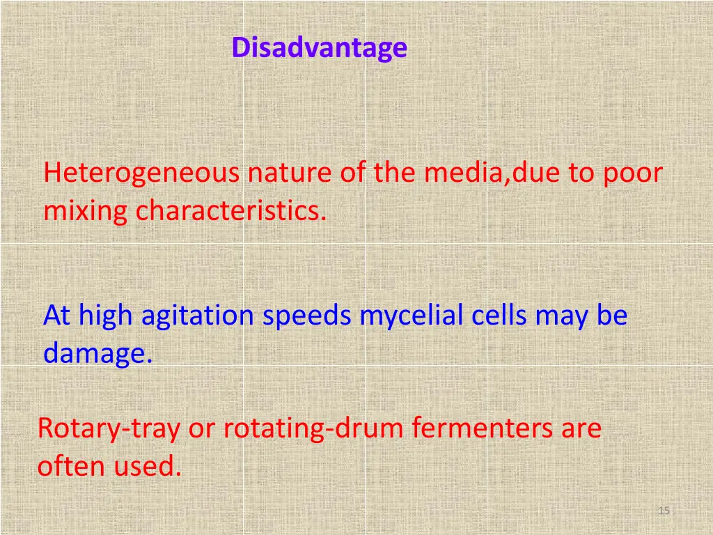 disadvantage