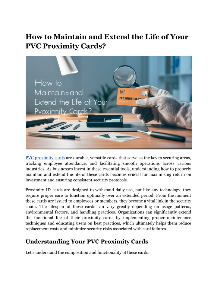 how to maintain and extend the life of your