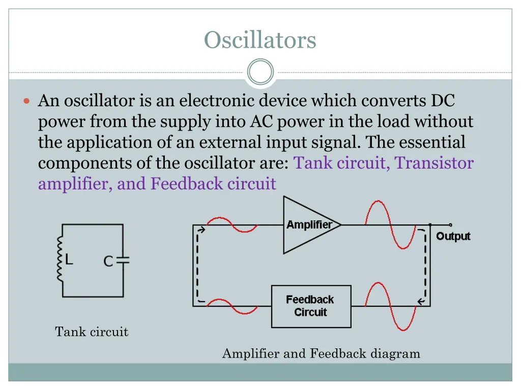 oscillators 1