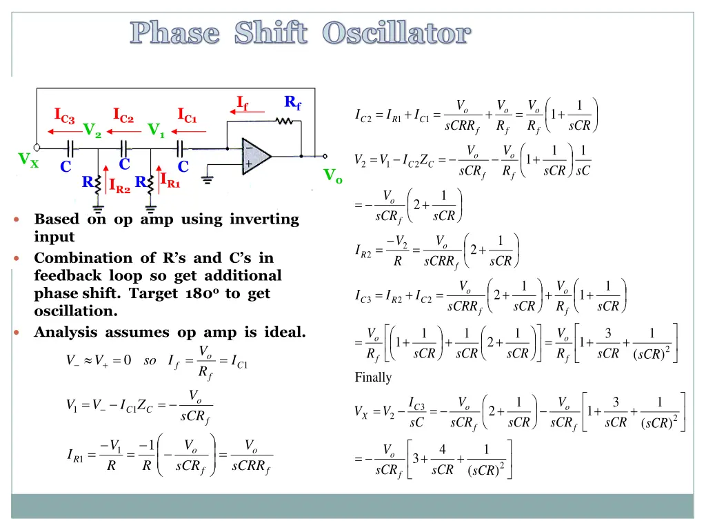 phase shift oscillator