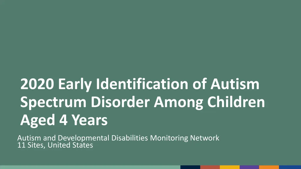 2020 early identification of autism spectrum