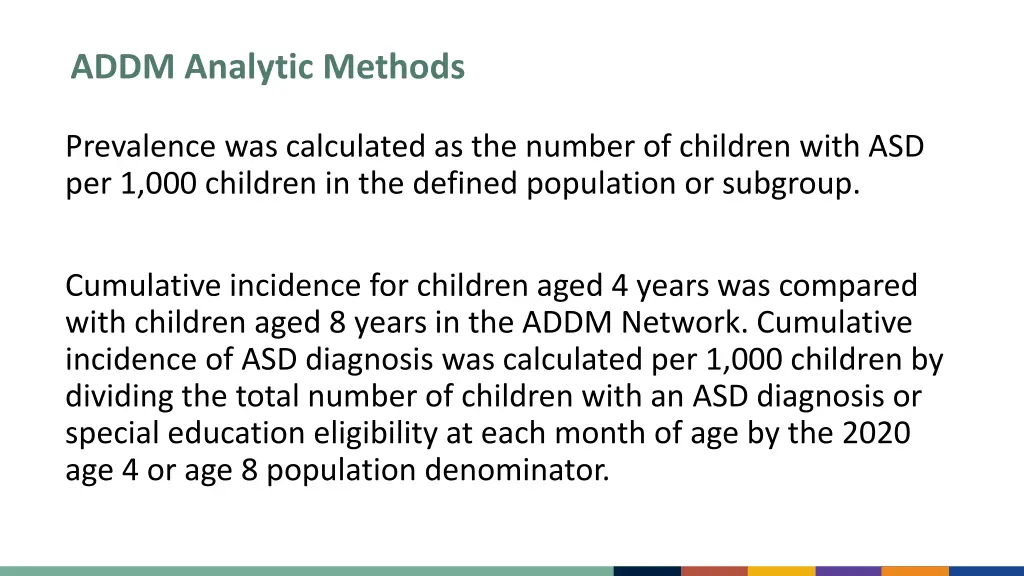 addm analytic methods