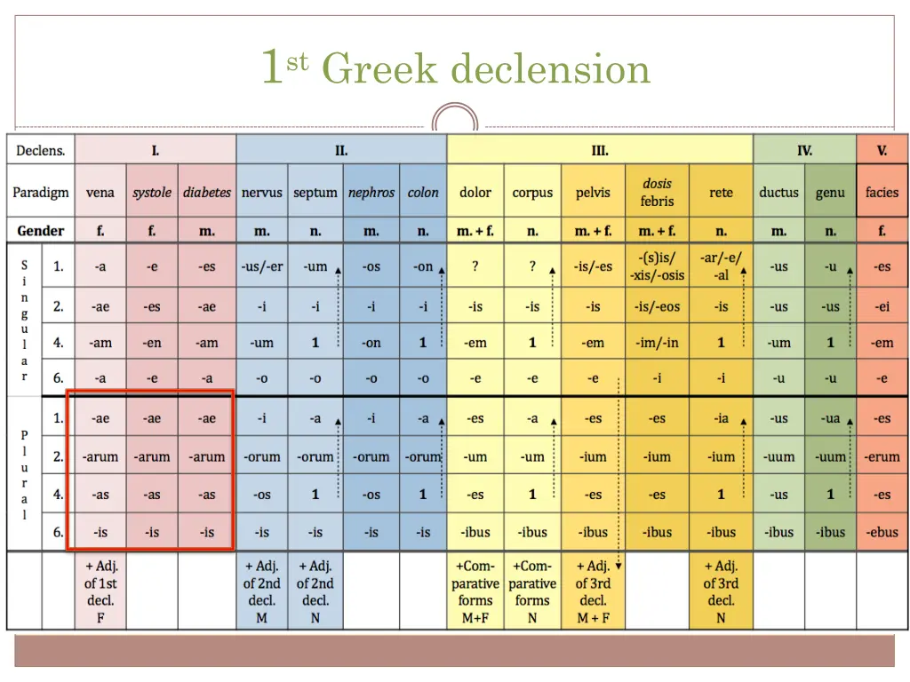 1 st greek declension 3