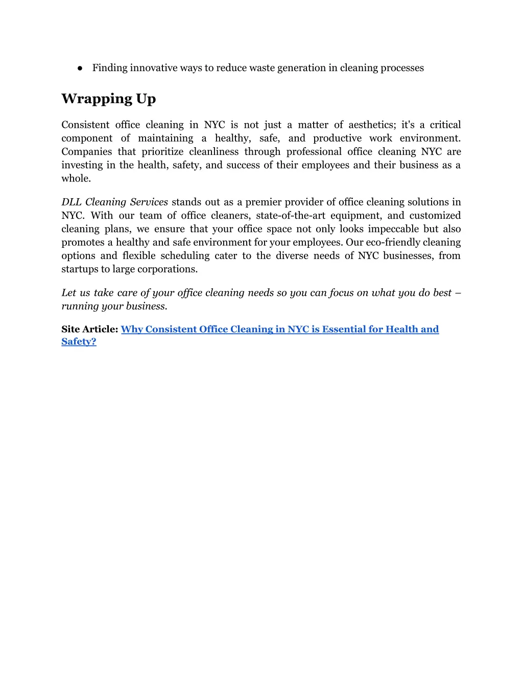 finding innovative ways to reduce waste
