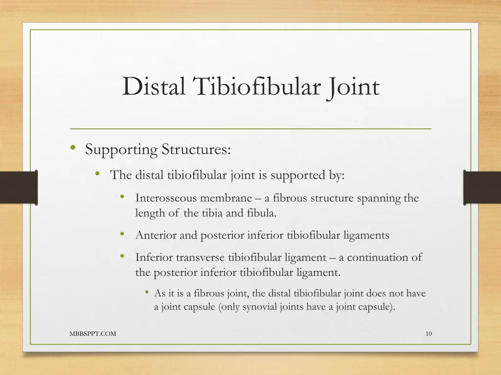 distal tibiofibular joint 1