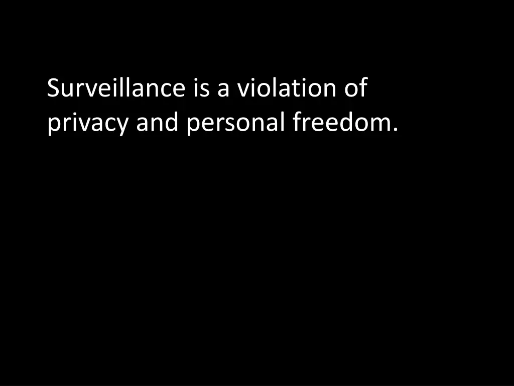 surveillance is a violation of privacy