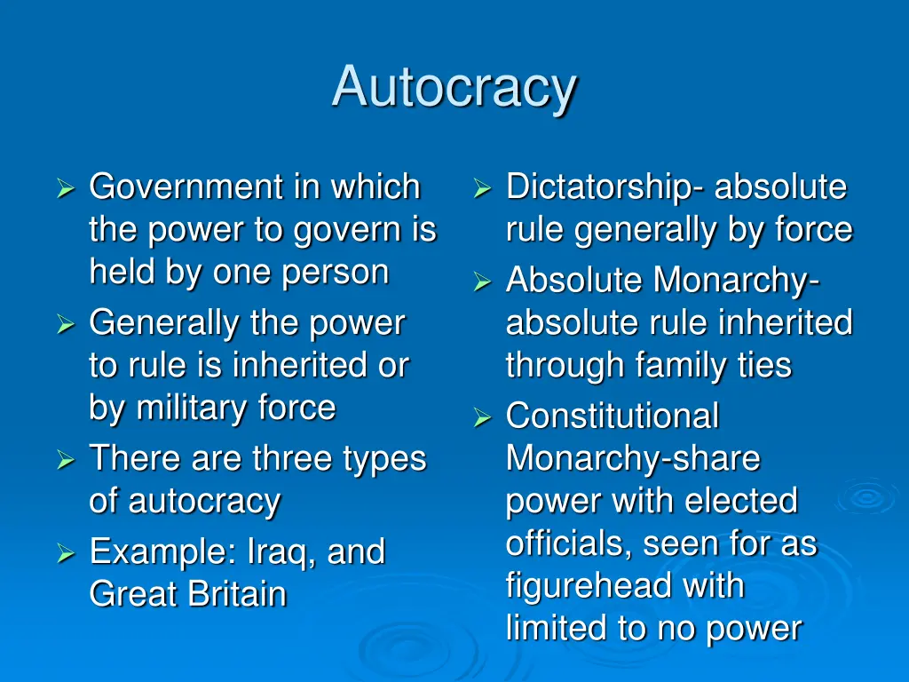 autocracy