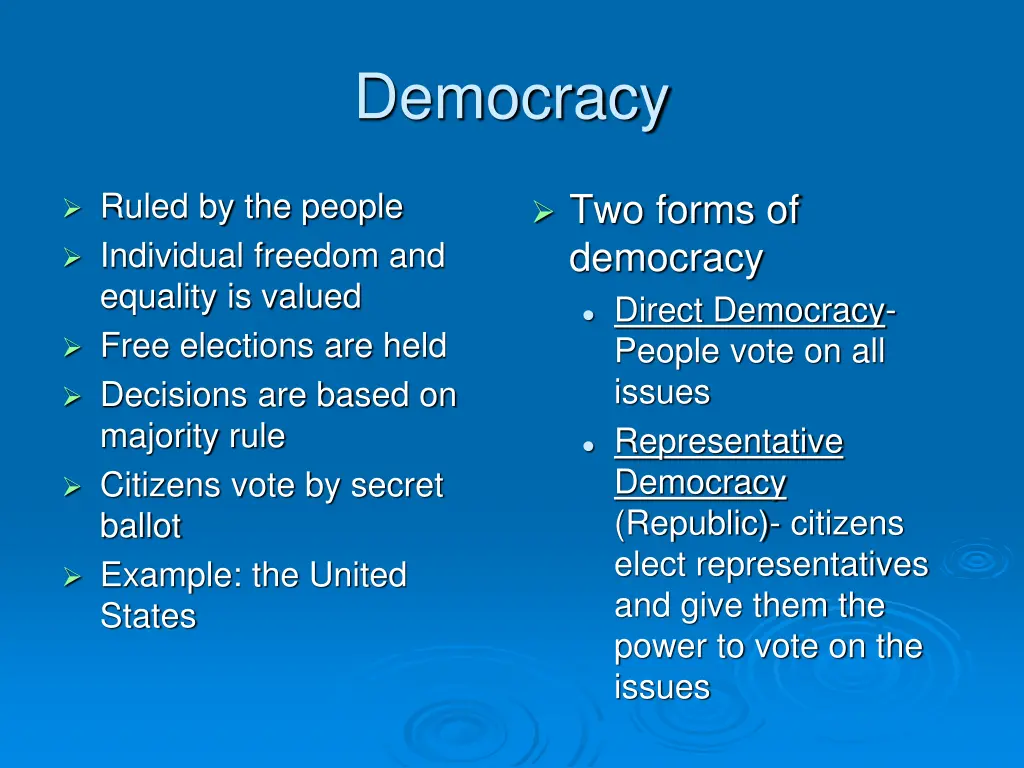 democracy