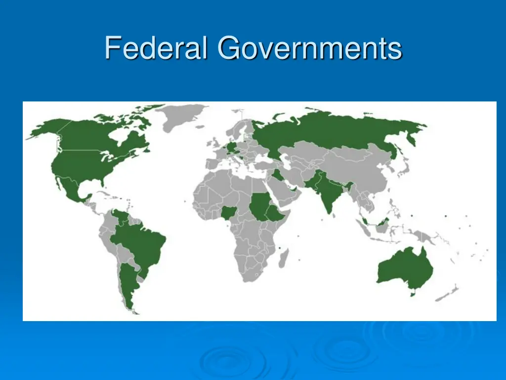 federal governments