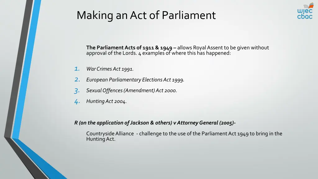 making an act of parliament 4