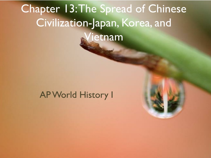 chapter 13 the spread of chinese civilization