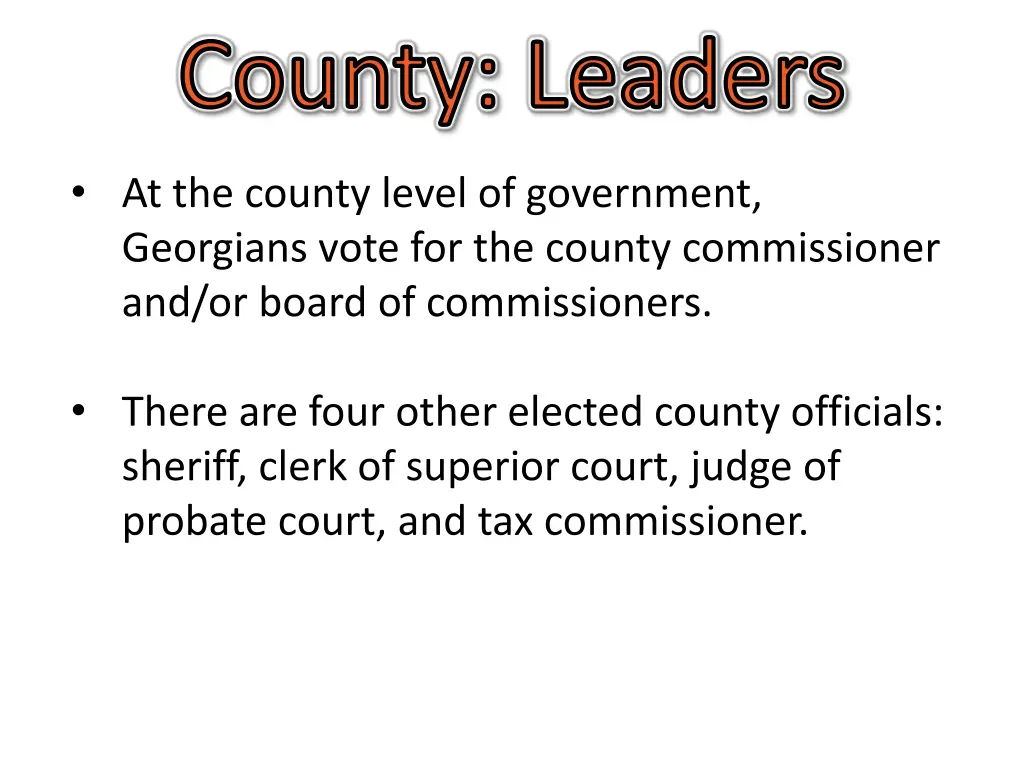 county leaders