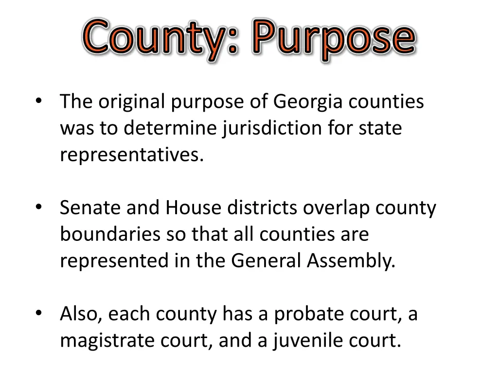 county purpose