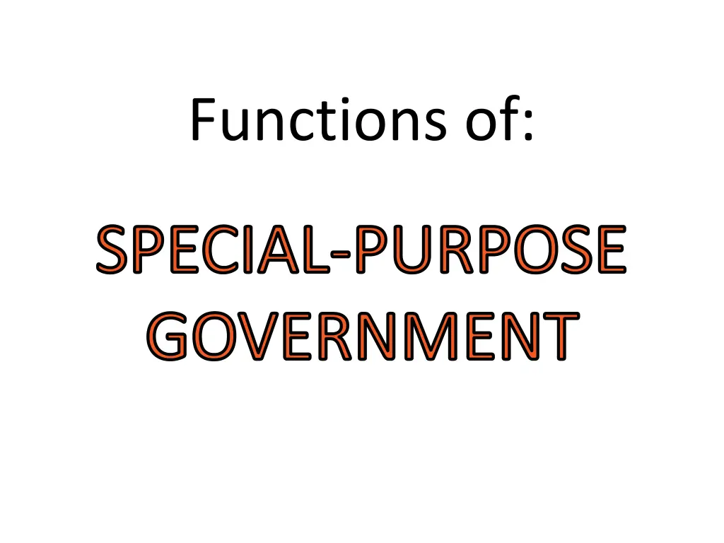 functions of