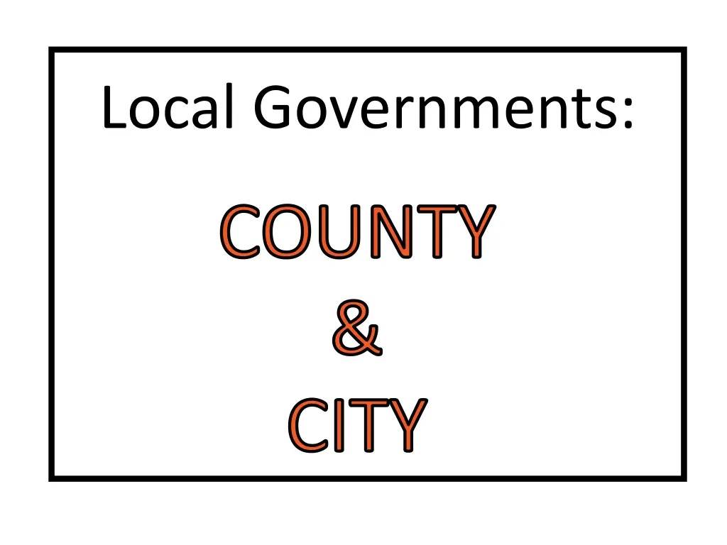 local governments