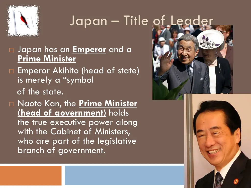 japan title of leader