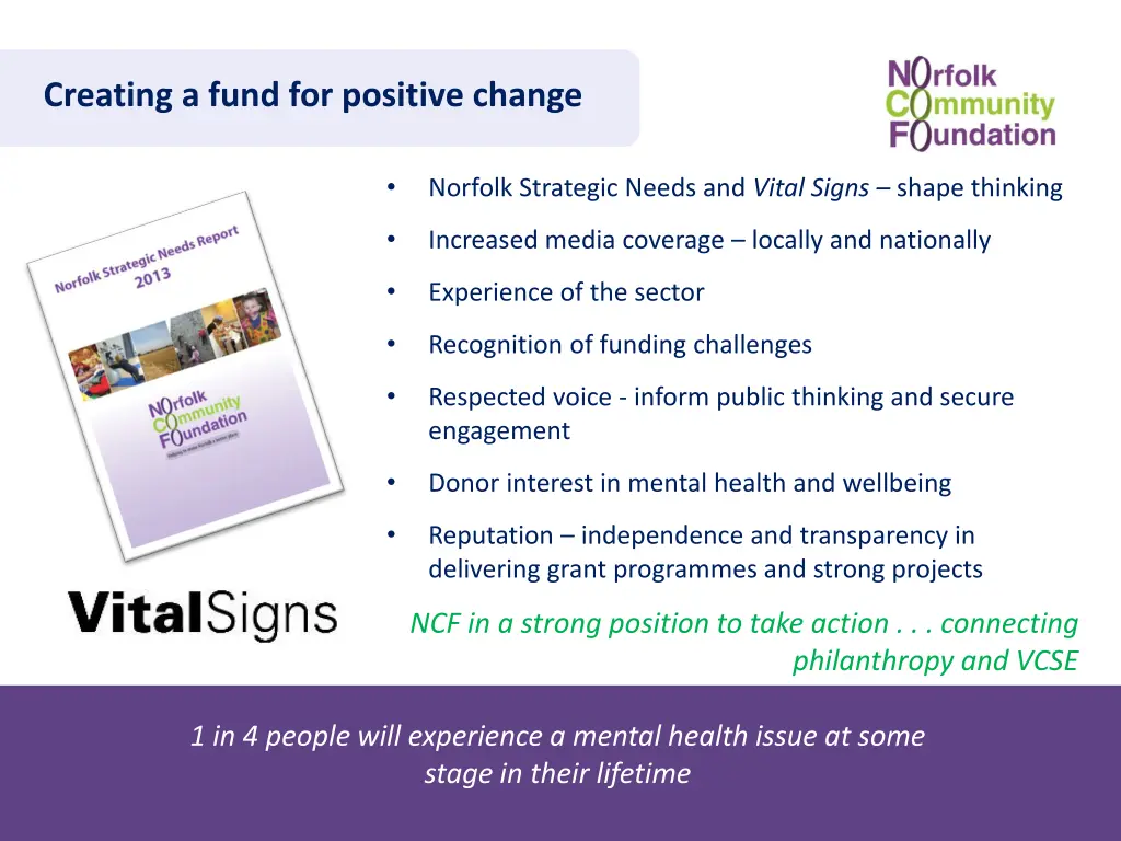 creating a fund for positive change