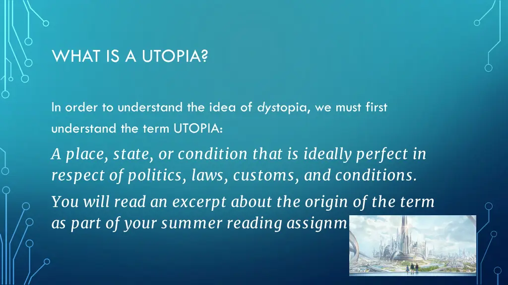 what is a utopia