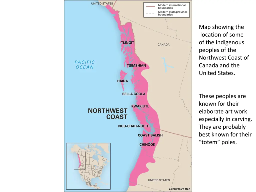 map showing the location of some