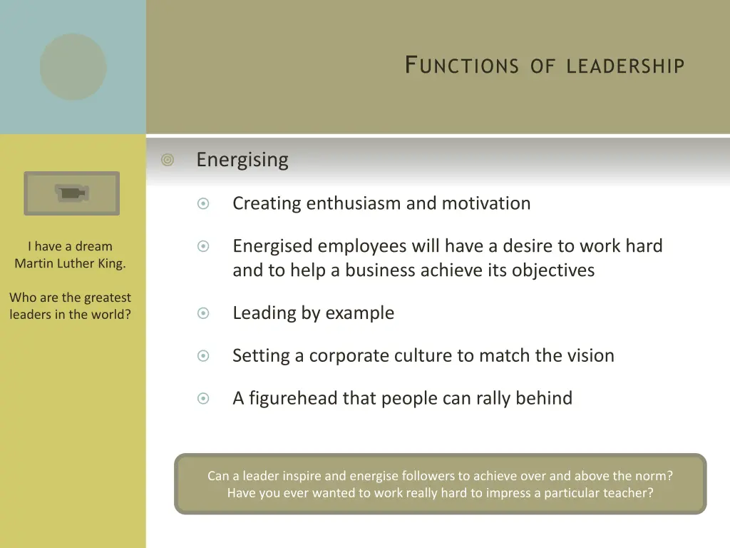 f unctions of leadership 2