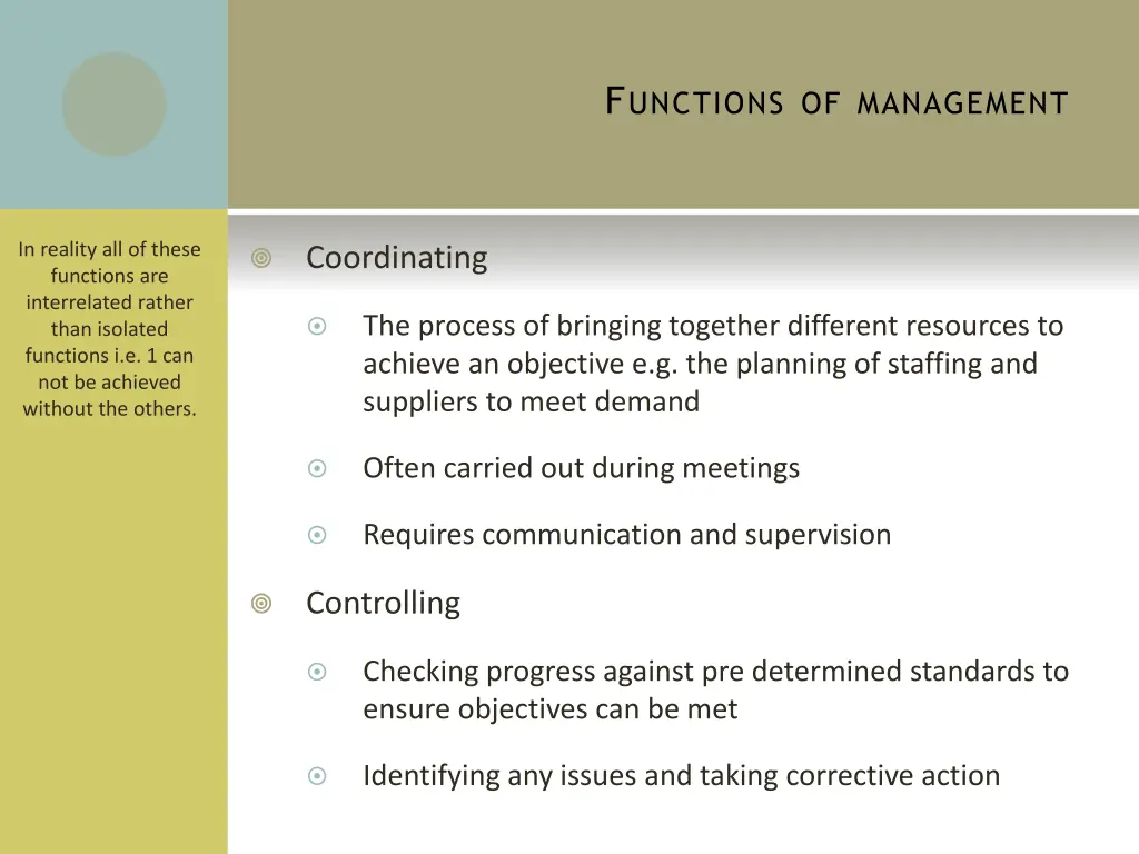 f unctions of management 6