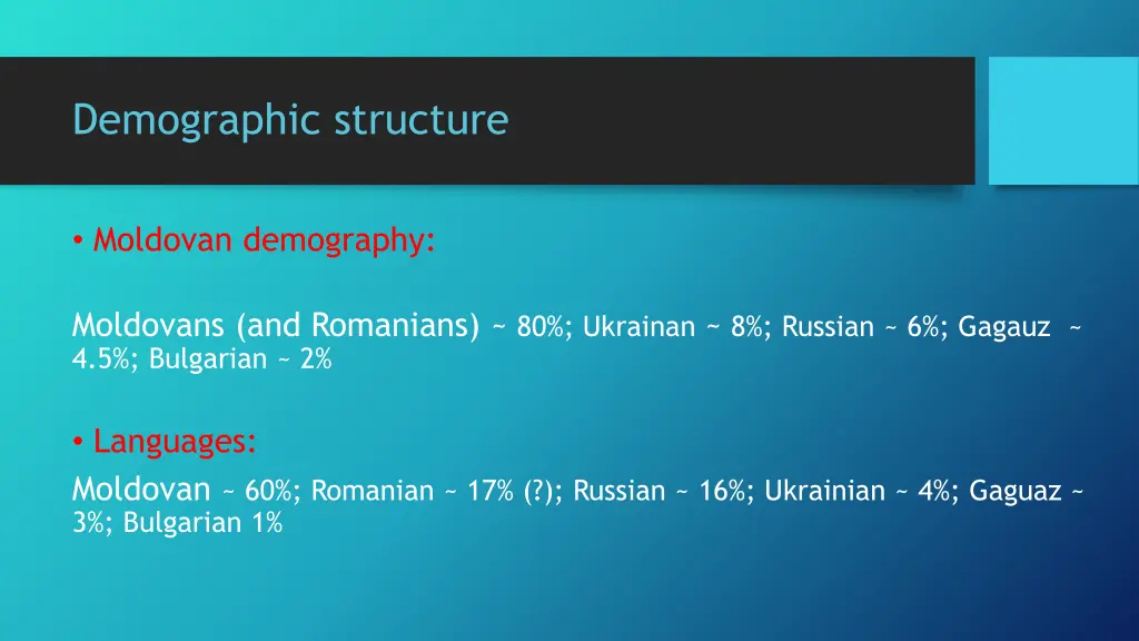 demographic structure