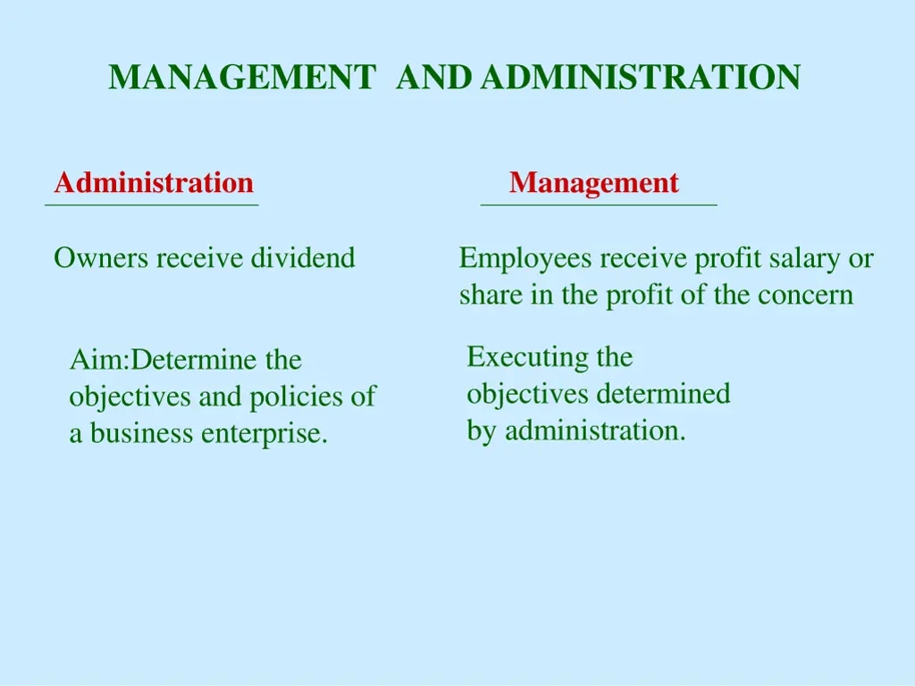 management andadministration 2