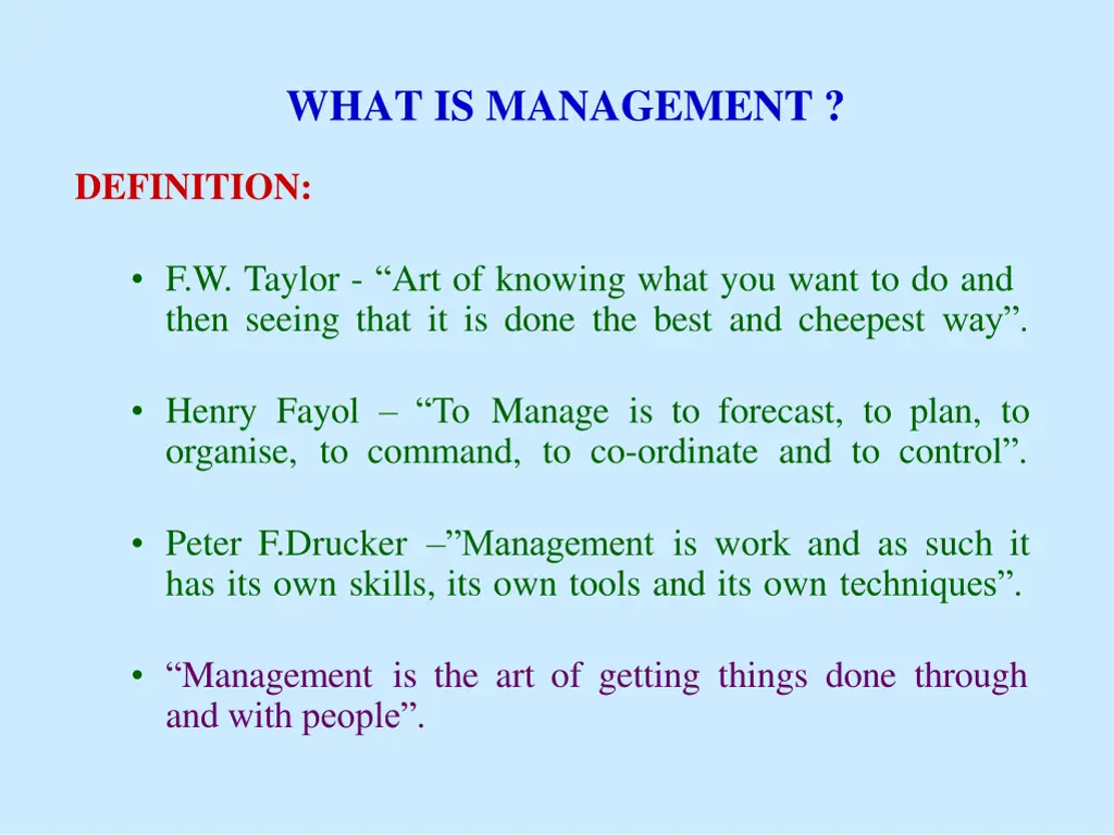 what is management 1