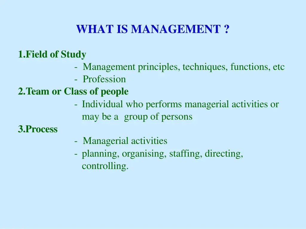 what is management