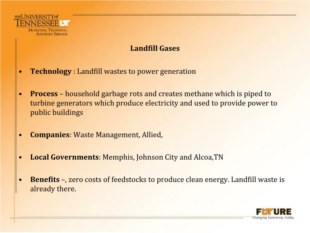 landfill gases