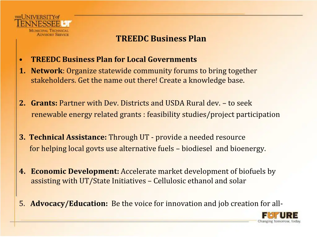 treedc business plan