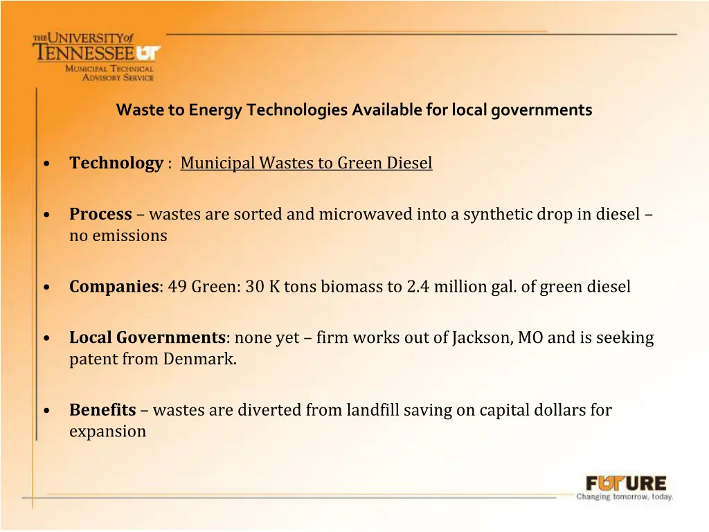 waste to energy technologies available for local 1