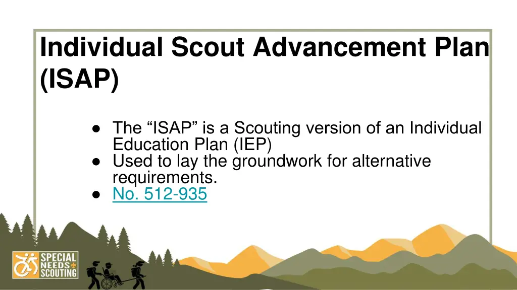 individual scout advancement plan isap