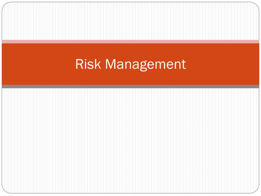 risk management