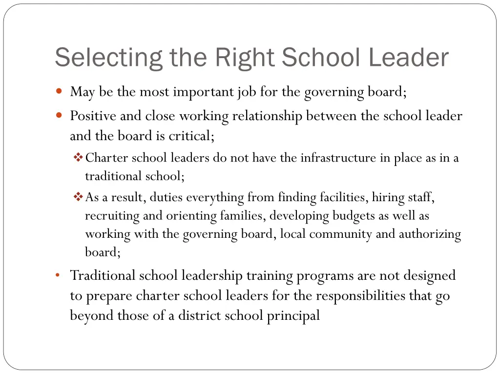 selecting the right school leader