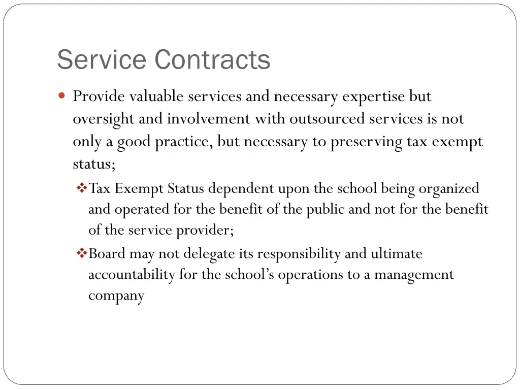 service contracts