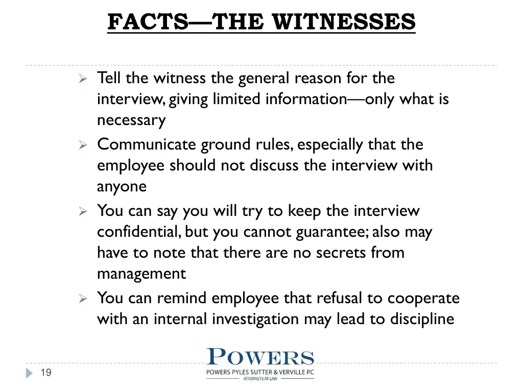 facts the witnesses 1