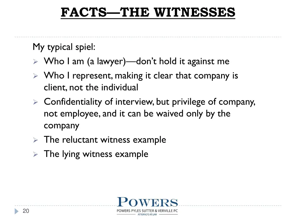 facts the witnesses 2