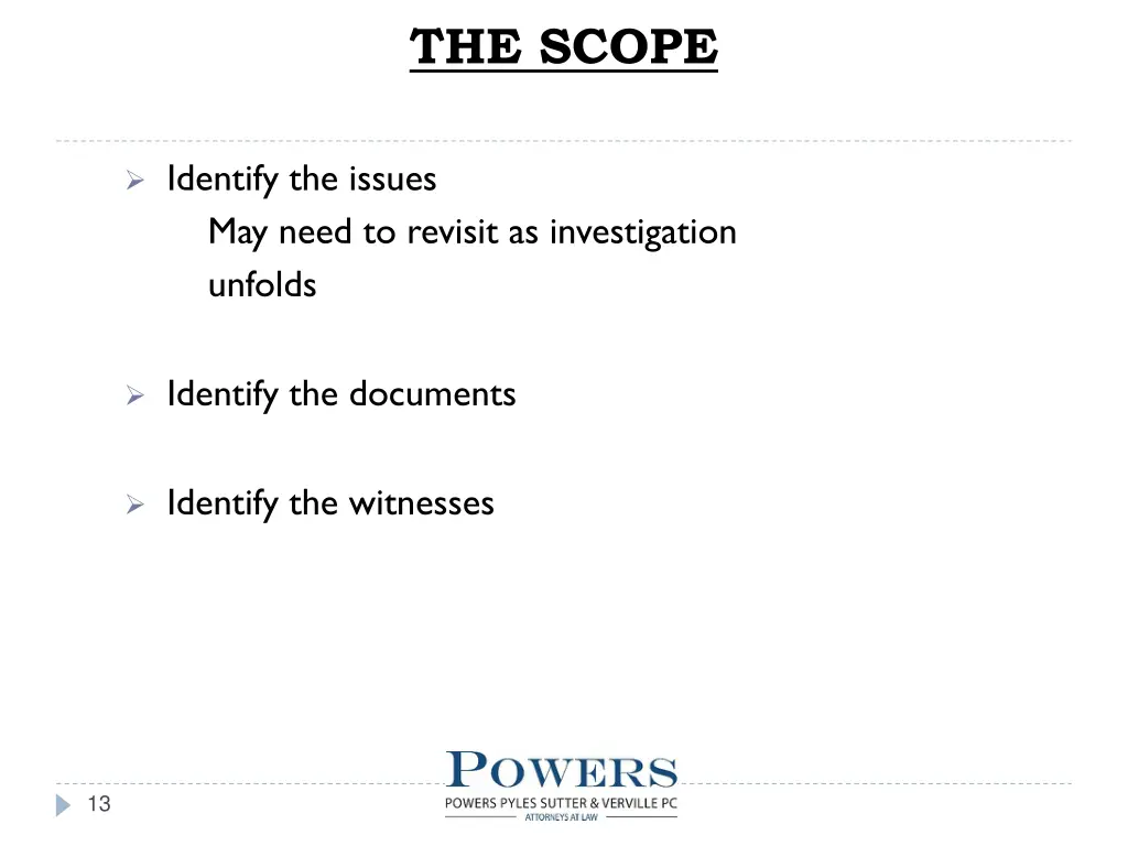 the scope