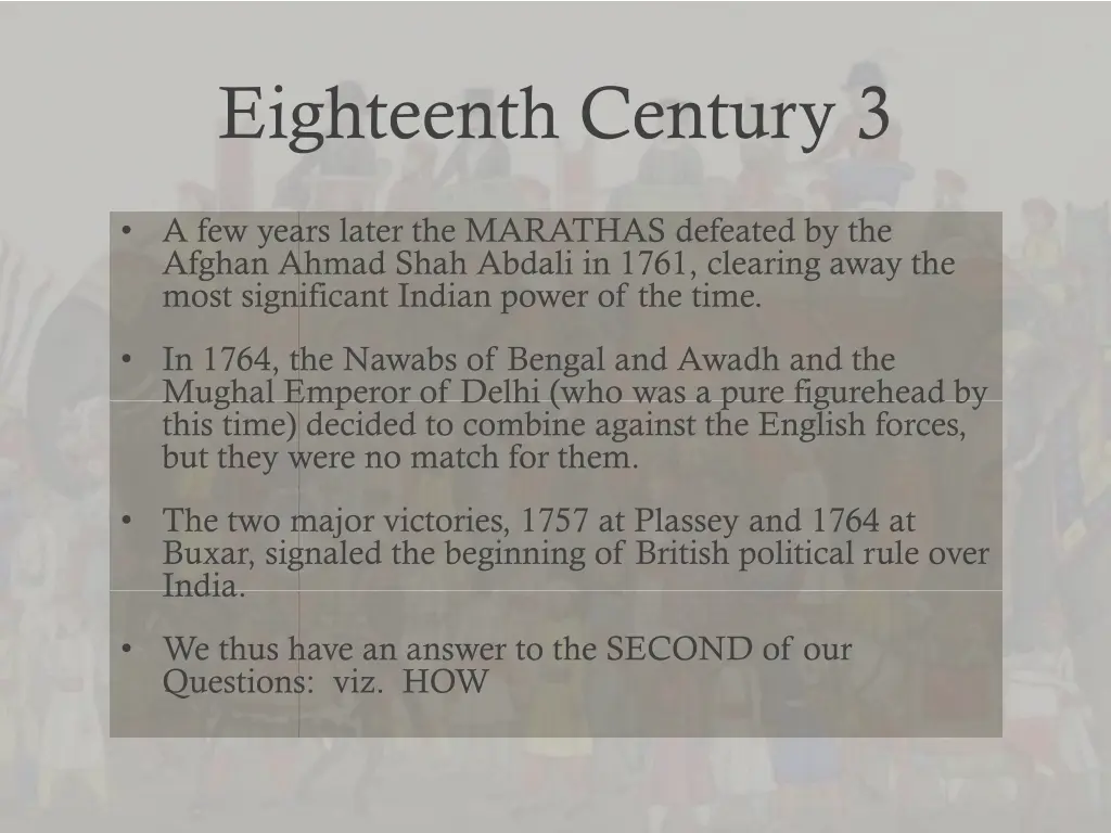 eighteenth century 3