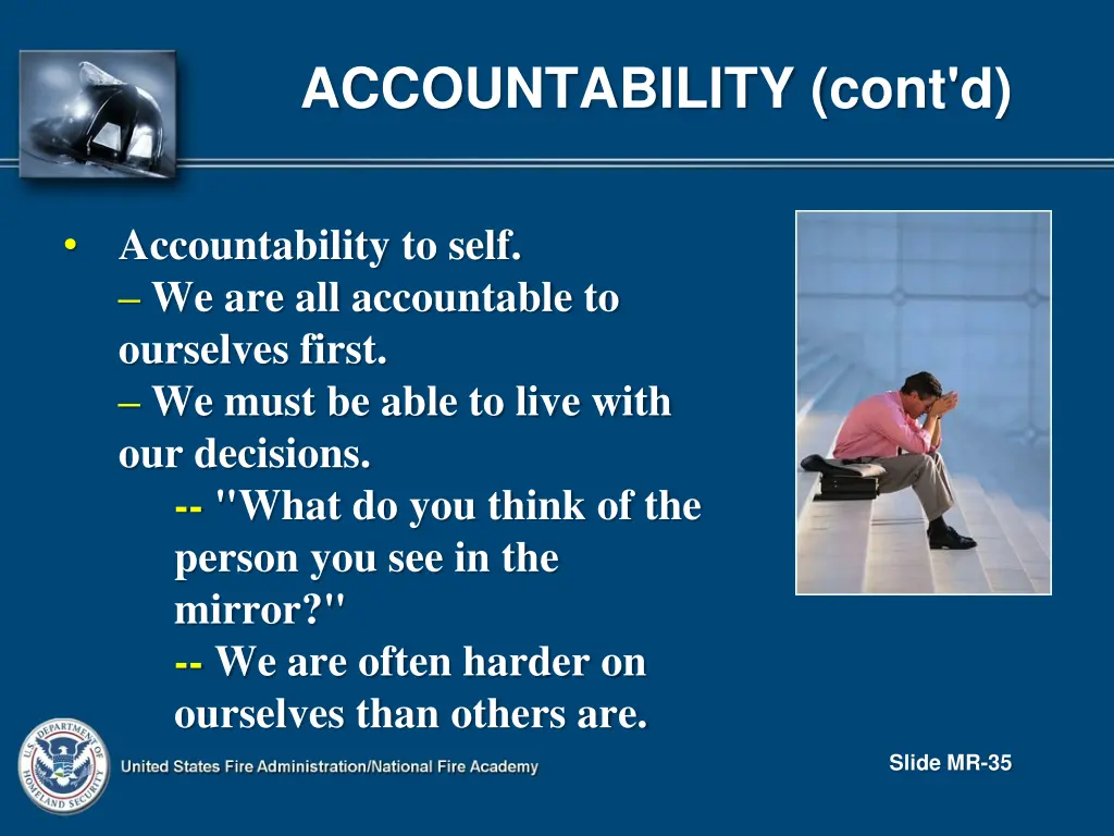 accountability cont d