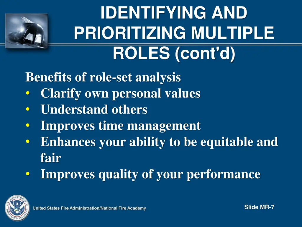 identifying and prioritizing multiple roles cont d 2