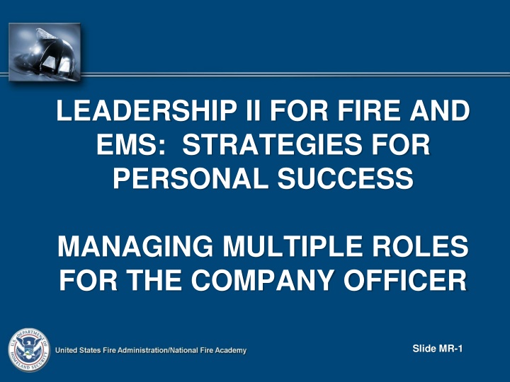 leadership ii for fire and ems strategies