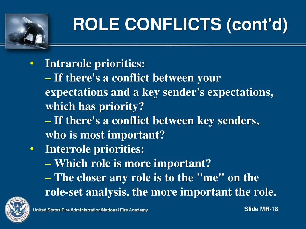 role conflicts cont d 4