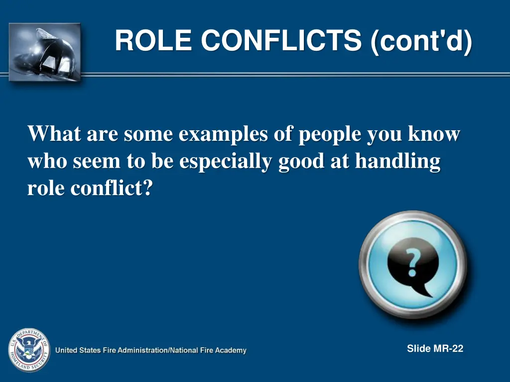 role conflicts cont d 8