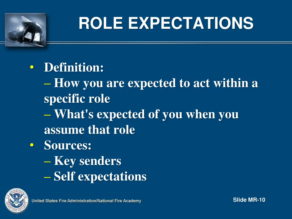 role expectations