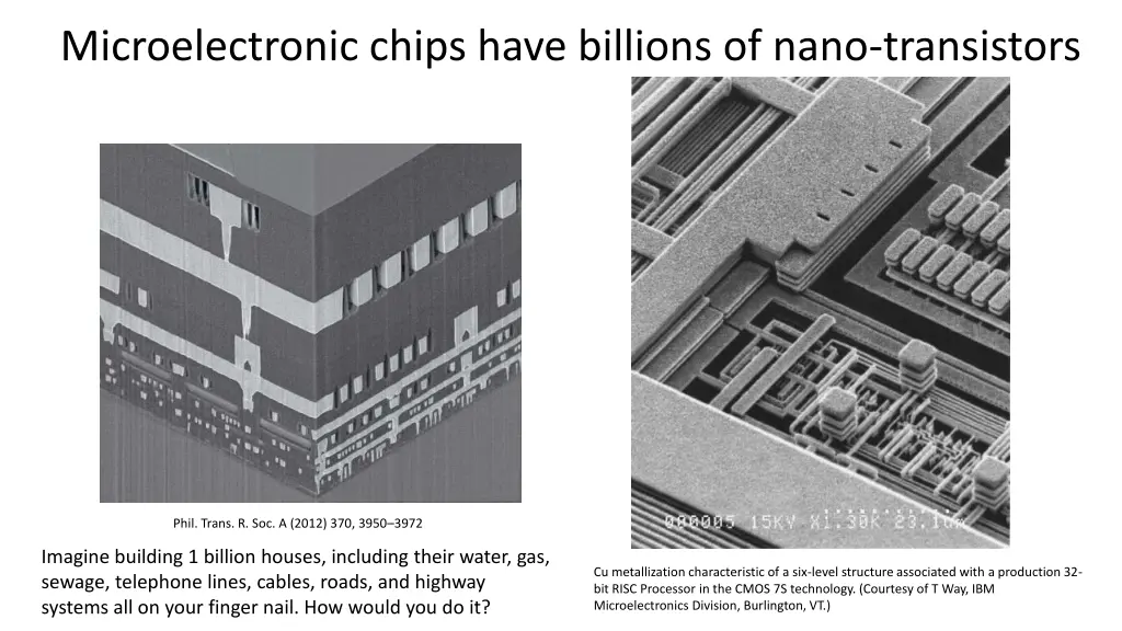 microelectronic chips have billions of nano