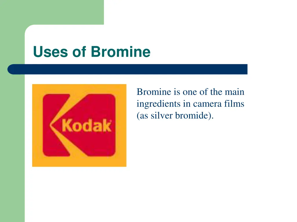 uses of bromine