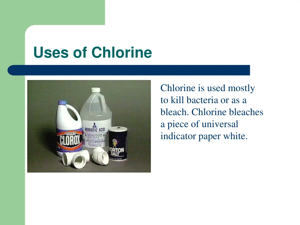 uses of chlorine