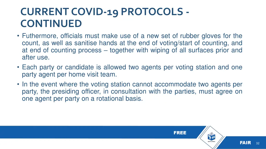 current covid 19 protocols continued futhermore